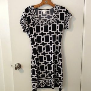 White House | Black Market :  Black & white dress